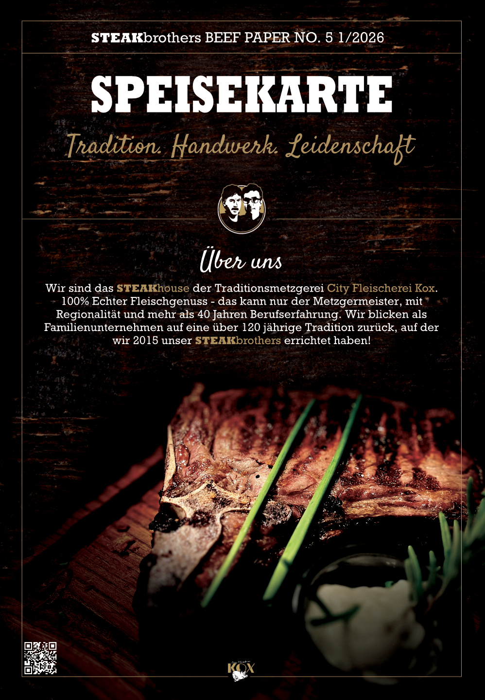 Speisekarte SteakBrothers
